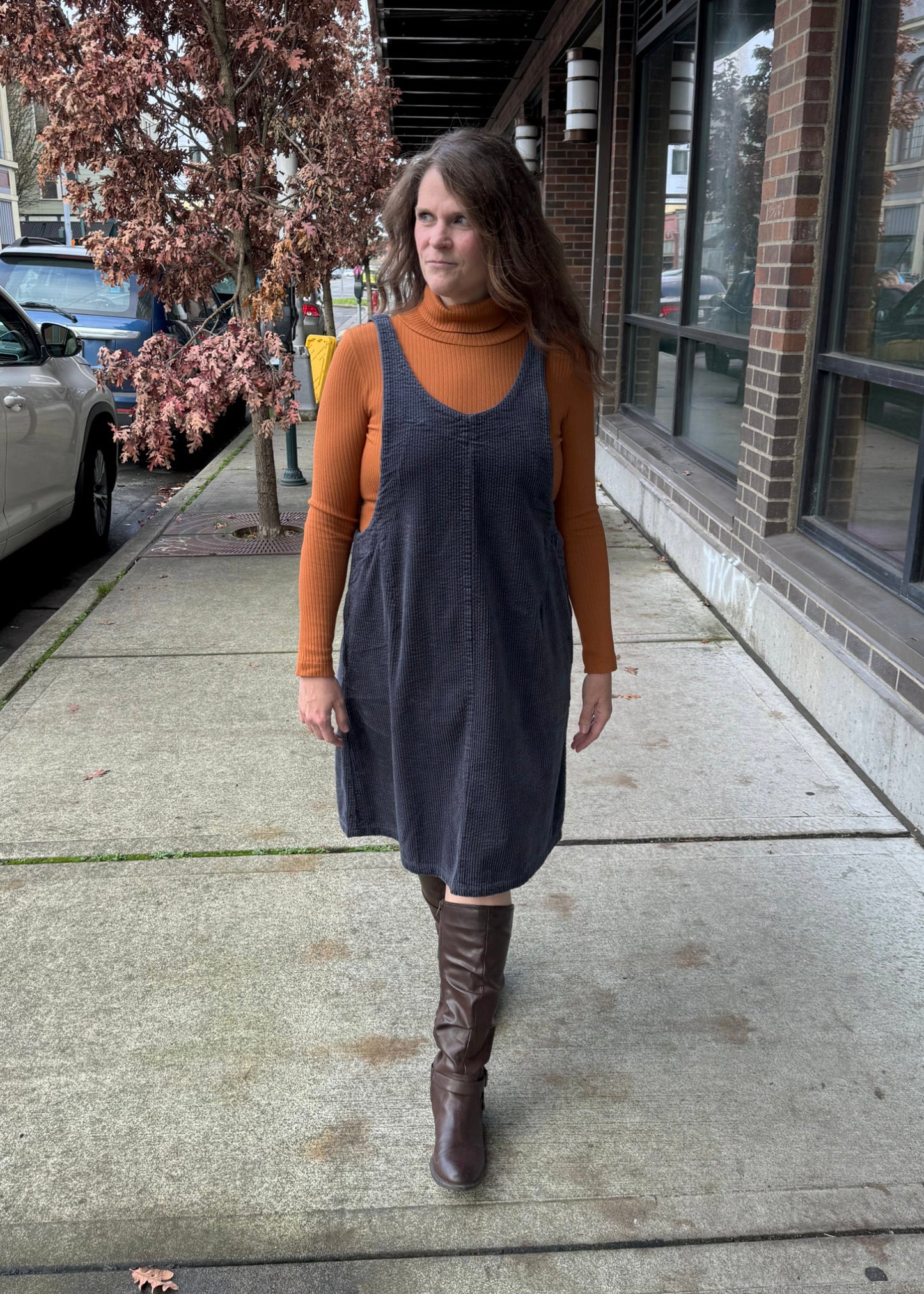 Lux Cord Dress Jumper
