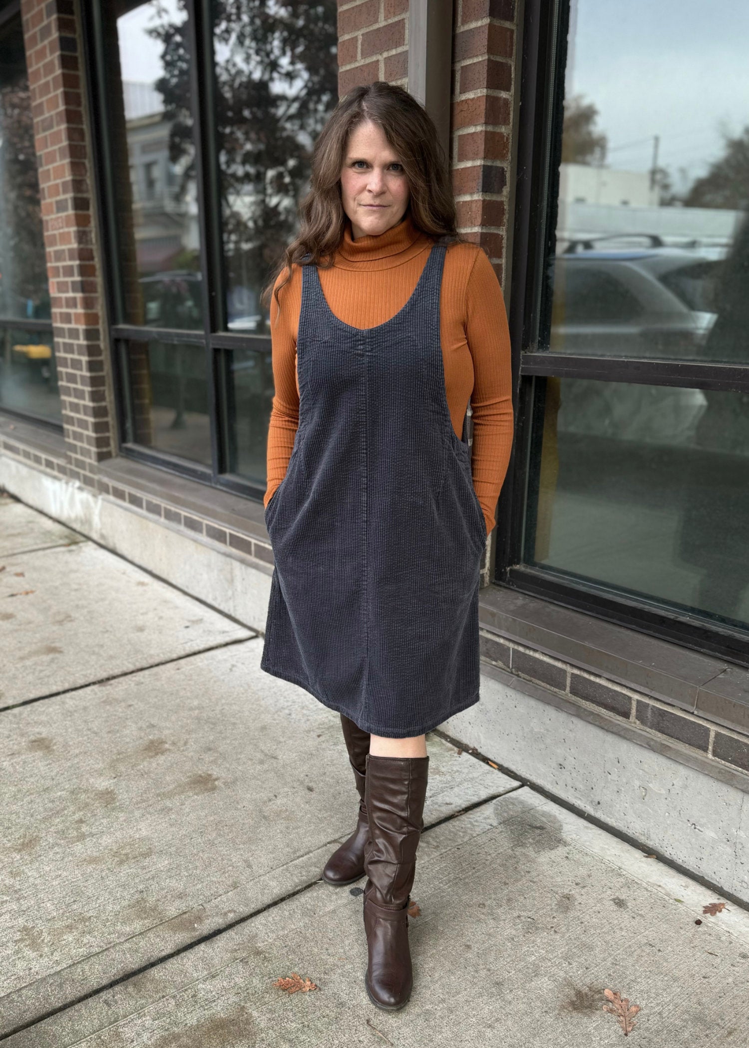Lux Cord Dress Jumper L A R K Lux Cord Dress Jumper L A R K