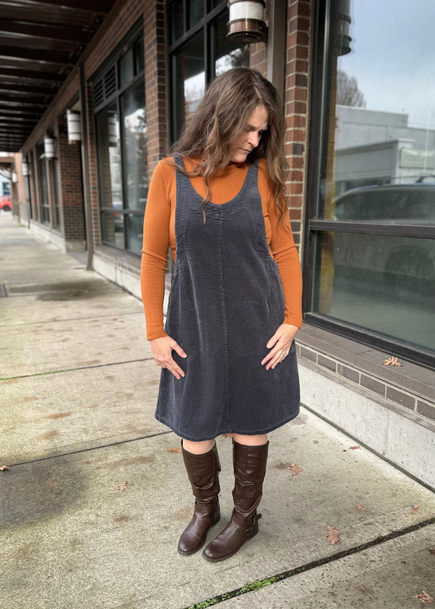 Lux Cord Dress Jumper