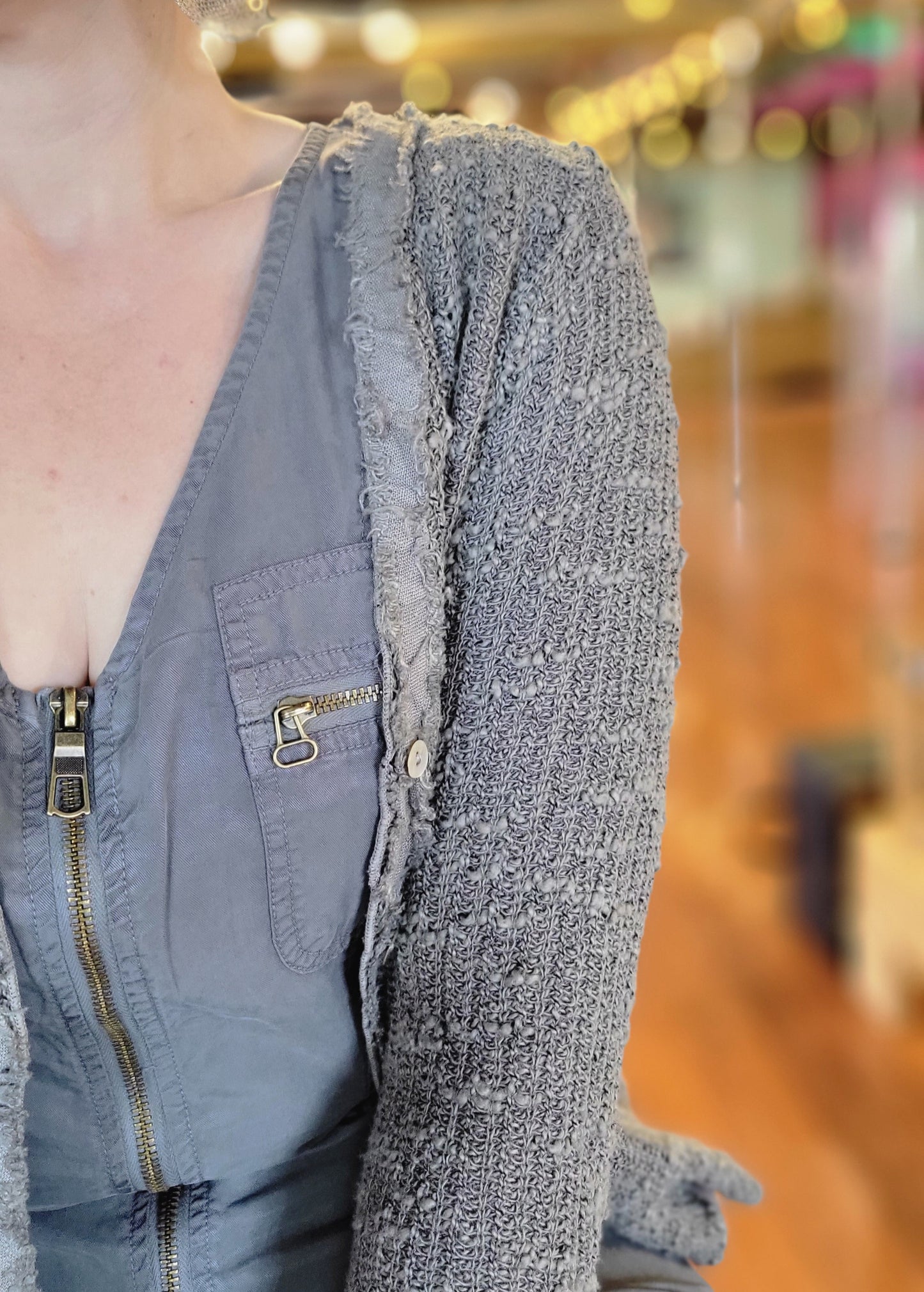 V Neck Sweater Cardi