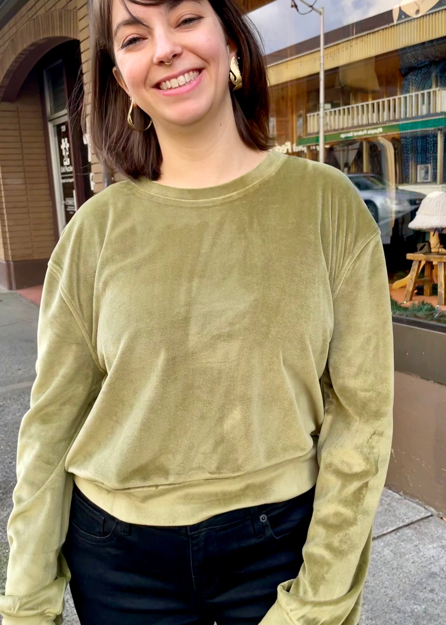 Velour Lounge Top