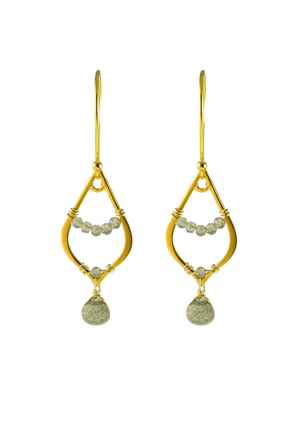 Gold Lab Teardrop