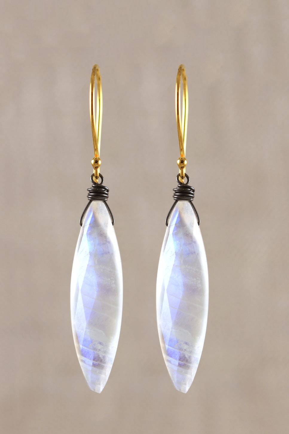 Marquis Moonstone Earring