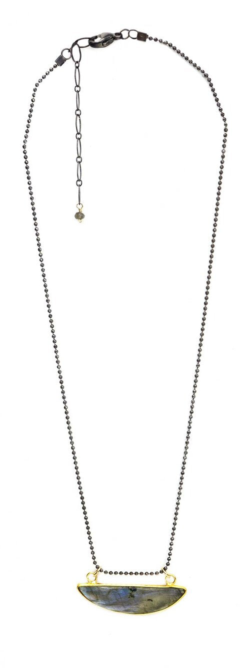 Gold Bezel Crescent Lab