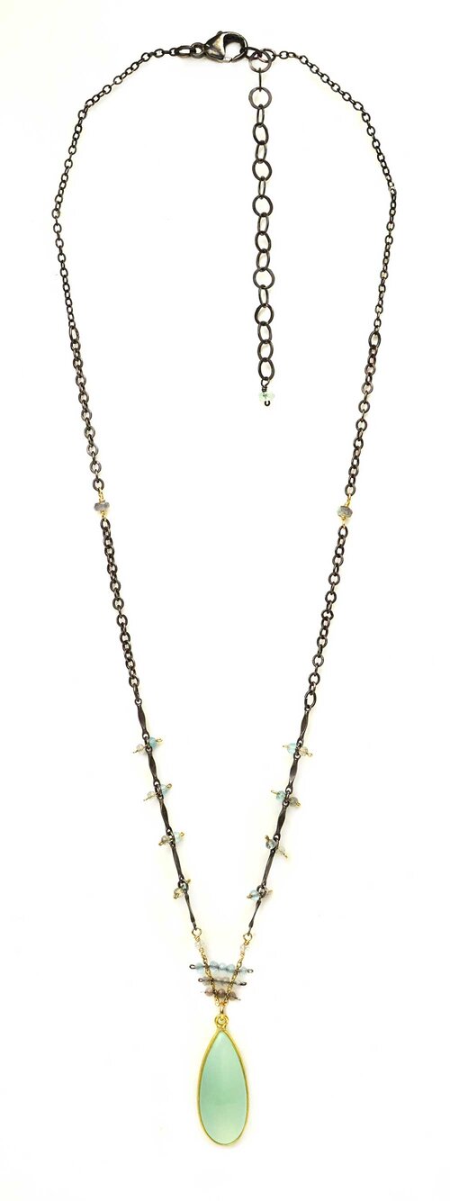 Triangle Bead Drop Neck