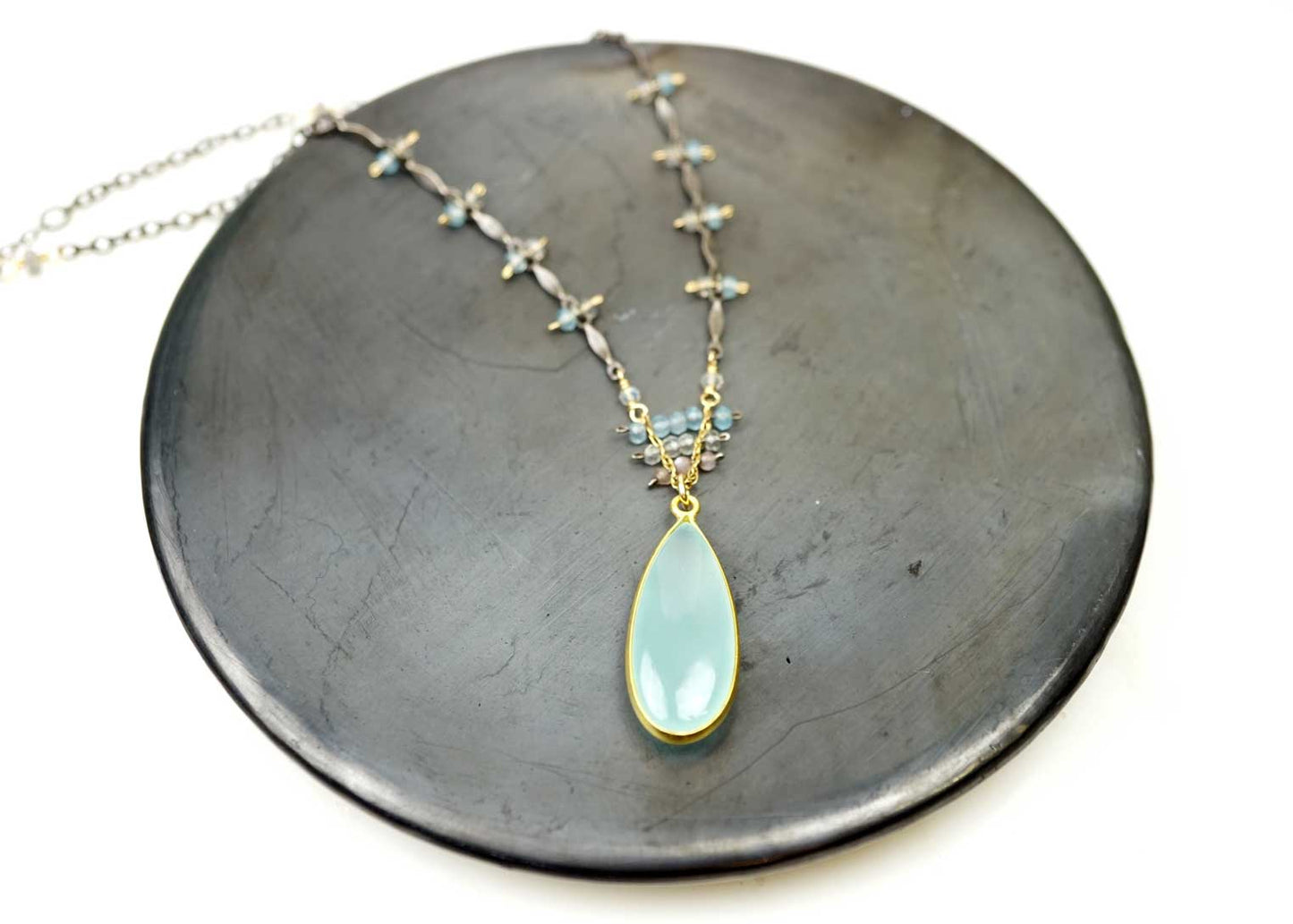 Triangle Bead Drop Neck