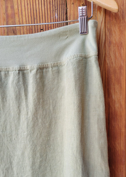 Linen Midi Skirt