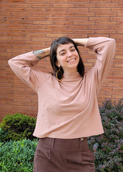 Mock Neck Jersey
