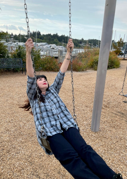 Crinkle Plaid Shirt