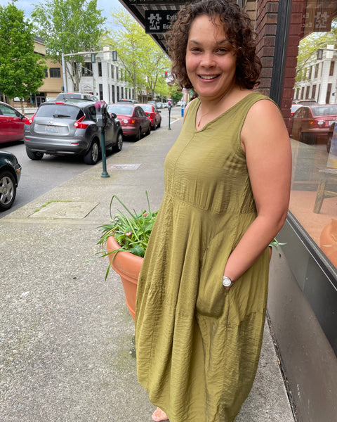 Seamed Bubble Dress