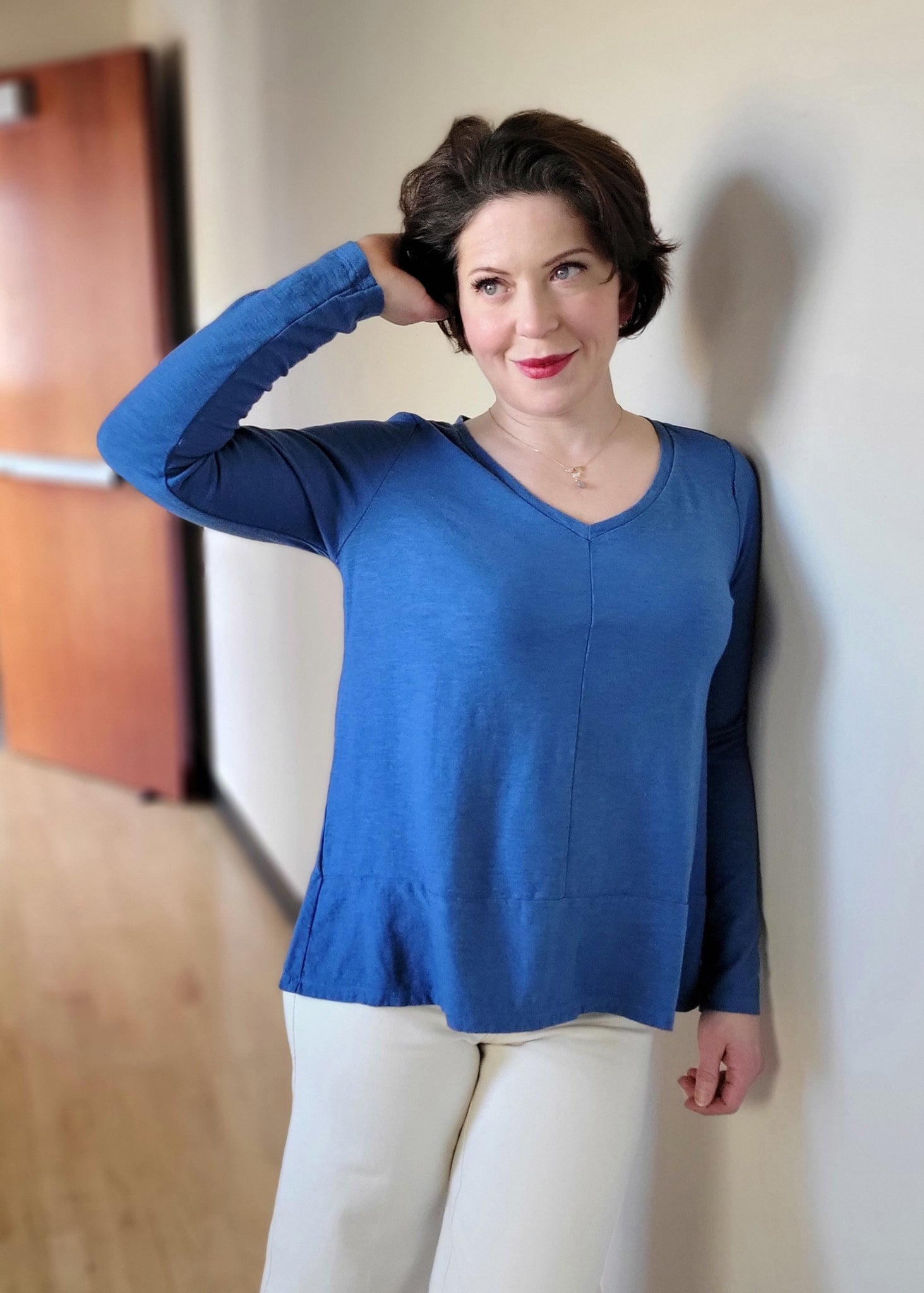 Long Sleeve Border Top
