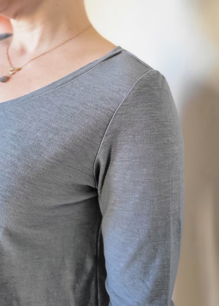 Long Sleeve Border Top