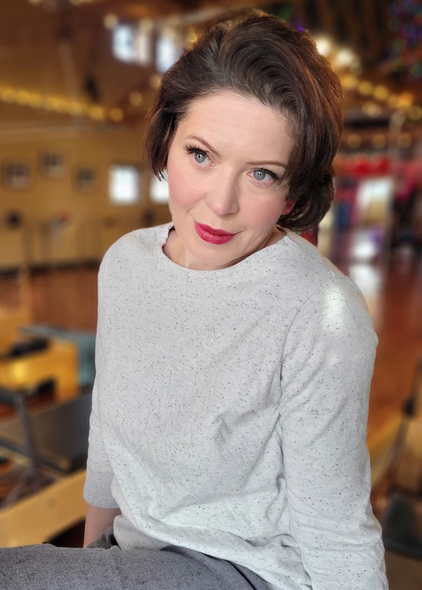 Speckle Knit Boatneck
