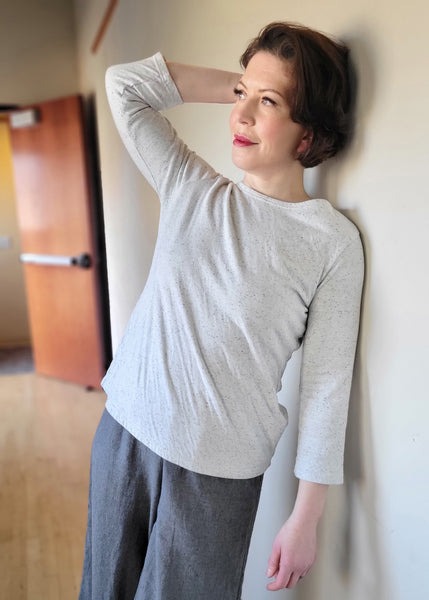 Speckle Knit Boatneck