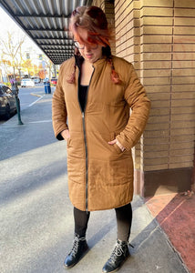 Reversible Long Puffer Coat