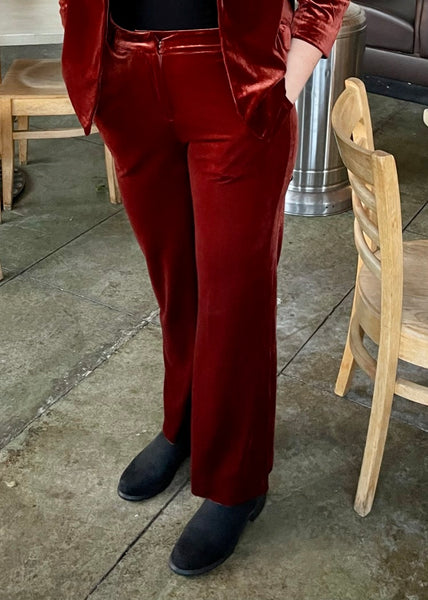 Velvet Wide Leg Pant