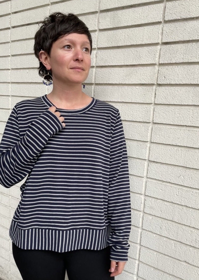 Fleece Stripe Top