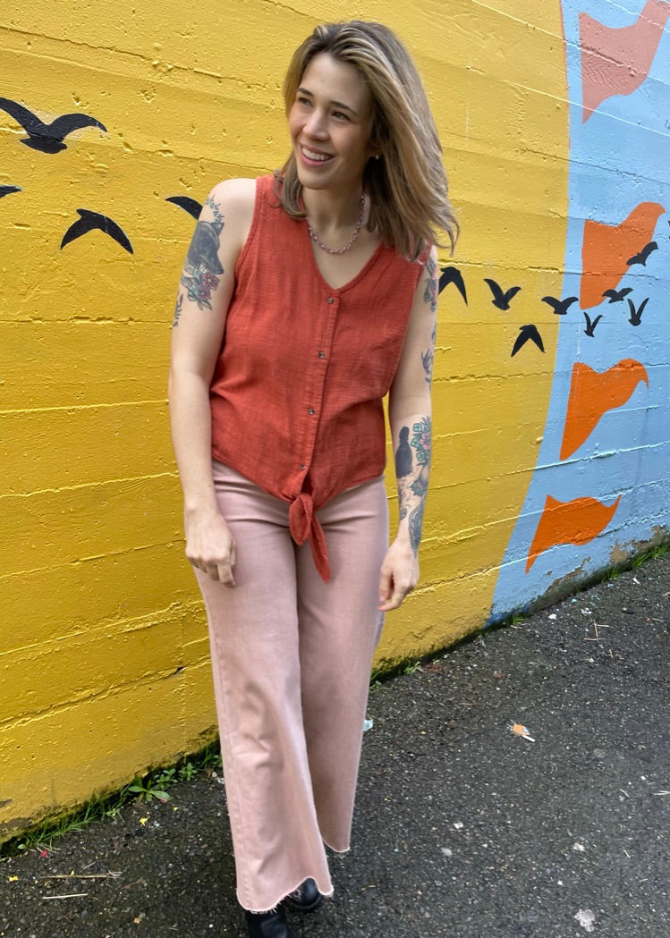 Hi Rise Wide Leg Jean