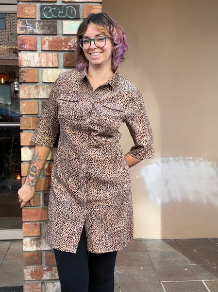 Corduroy Shirt Dress