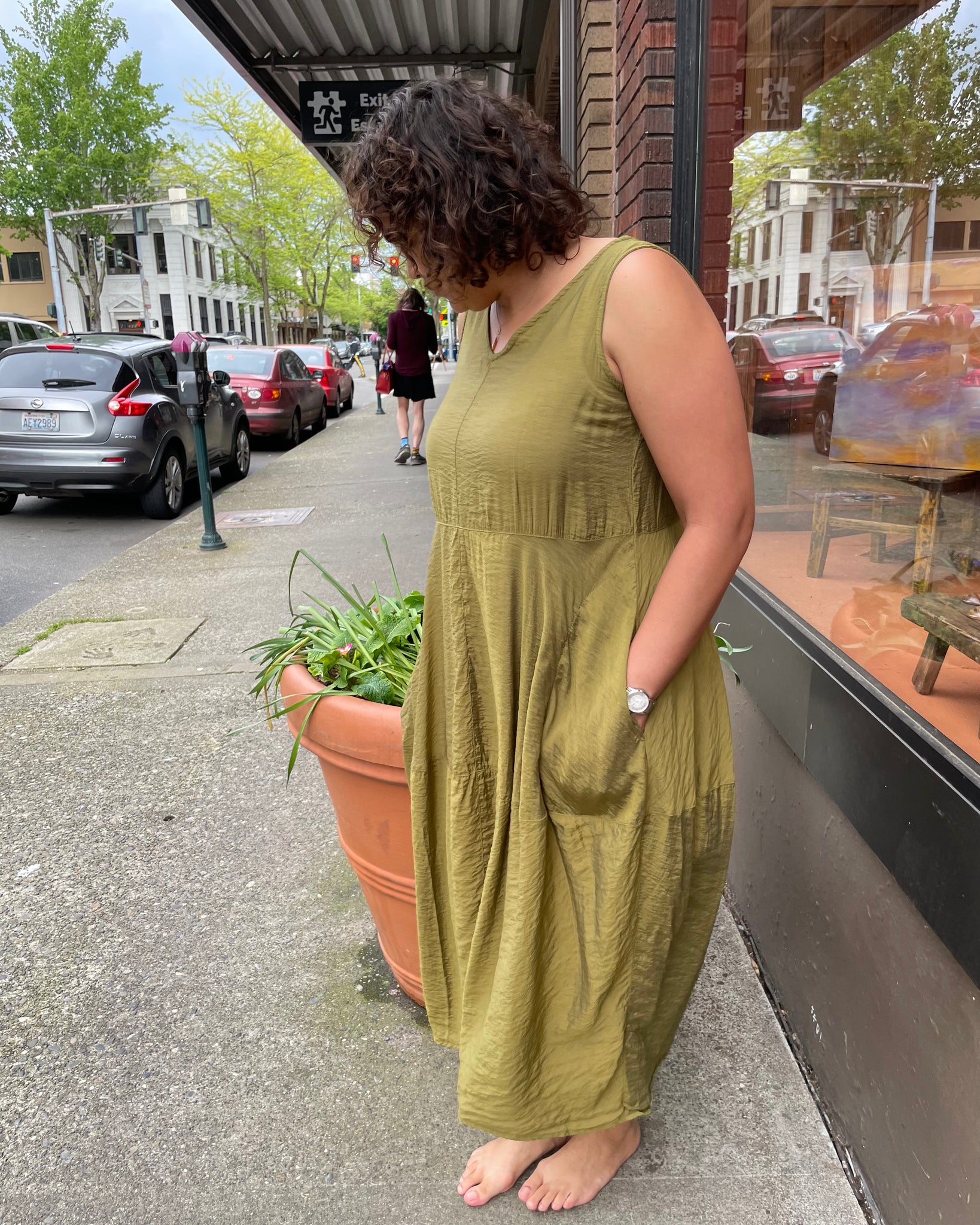 Seamed Bubble Dress