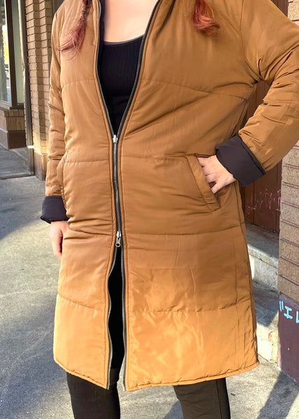 Reversible Long Puffer Coat