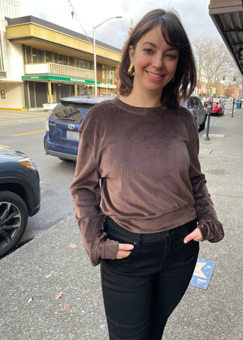 Velour Lounge Top