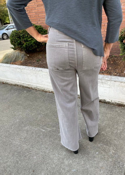 Hi Rise Wide Leg Jean