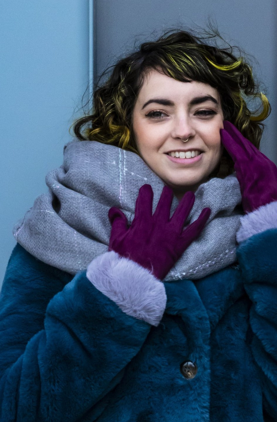 Multi Yarn Blanket Scarf