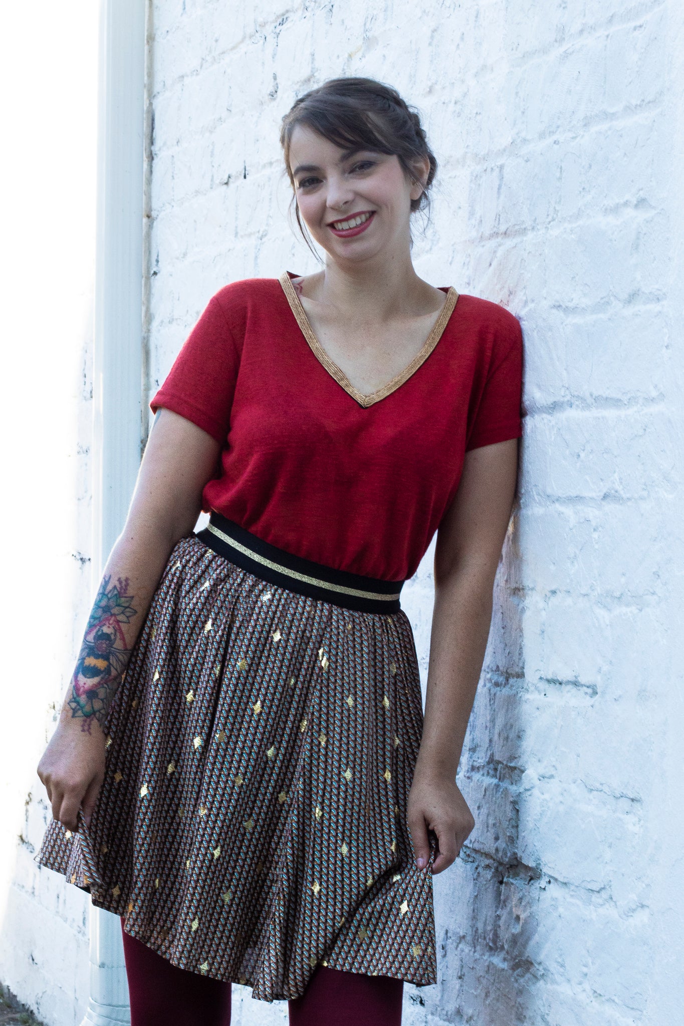 Fan Gold Skirt