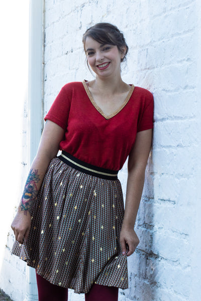 Fan Gold Skirt