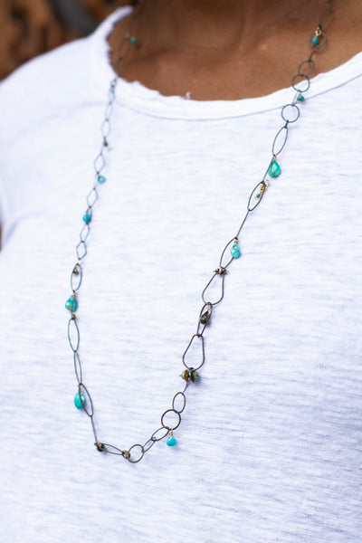 Long Mixed Chain Necklace