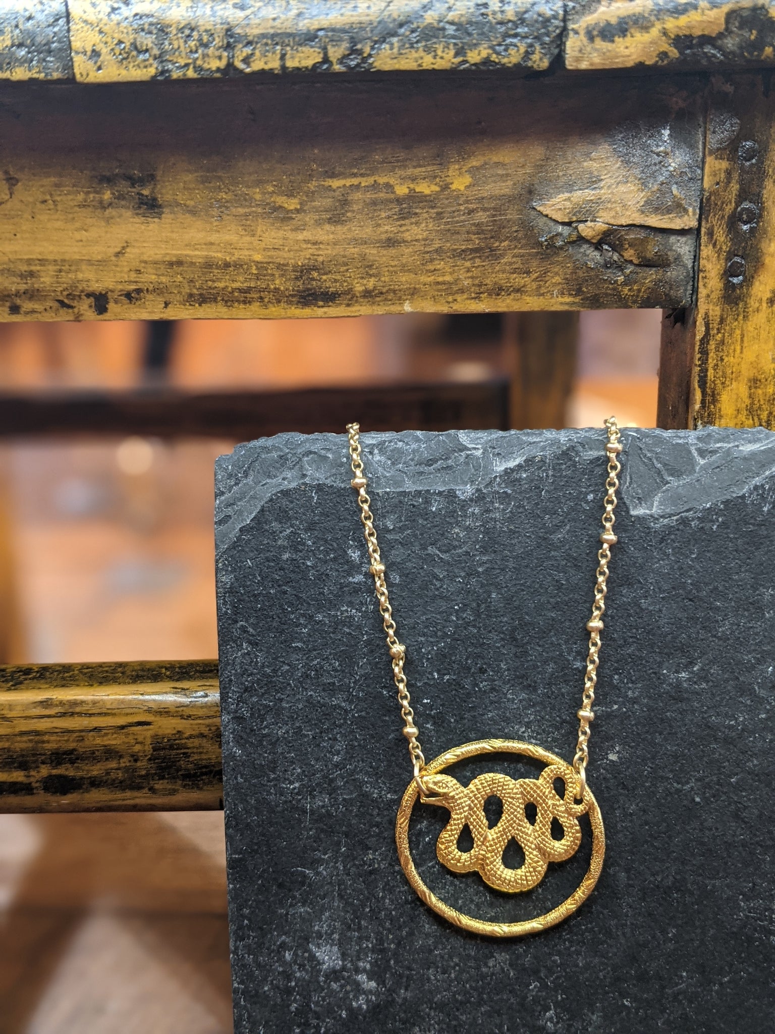 Coiled Snake Necklace