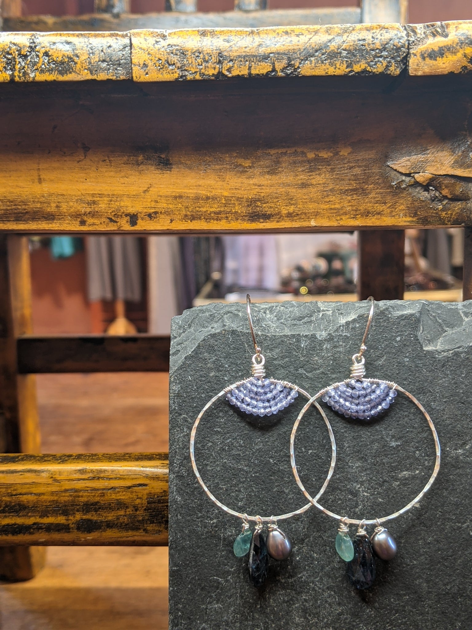 Tanzanite Hoop