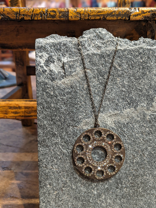 Circle Openings Disc Necklace