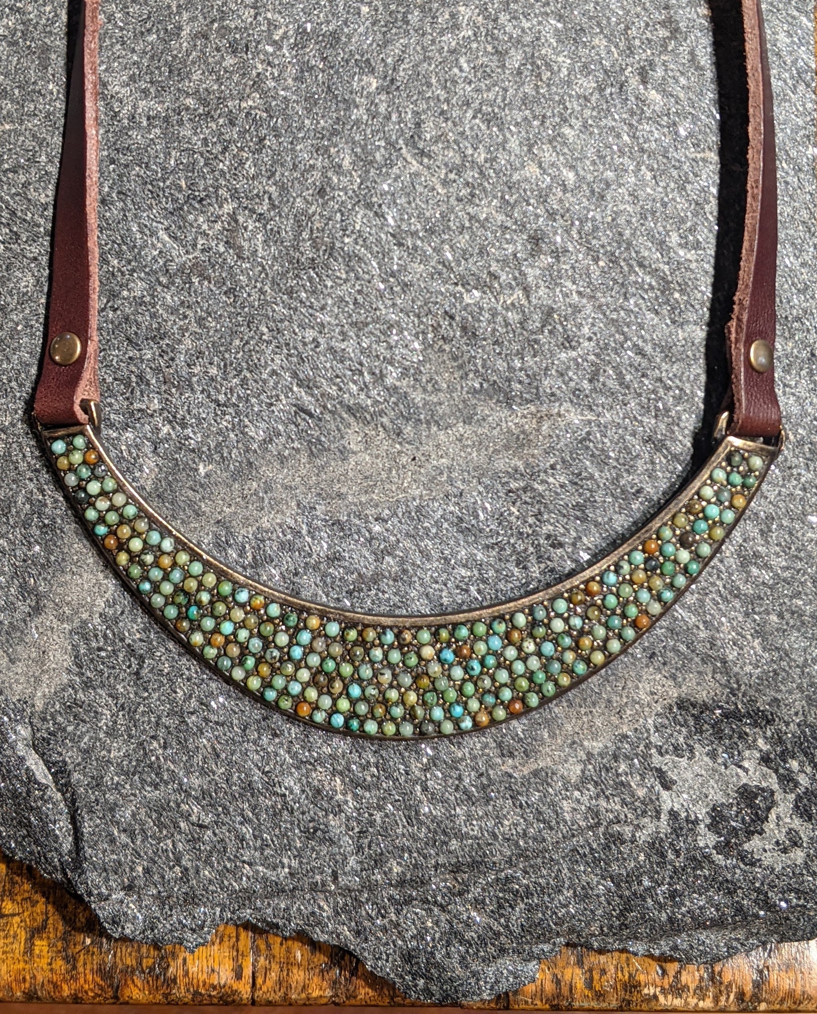 Turq Collar Neck