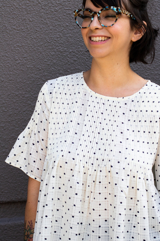 Pintucked Top