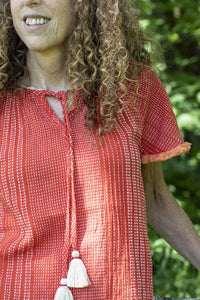 Raglan Fringe Top