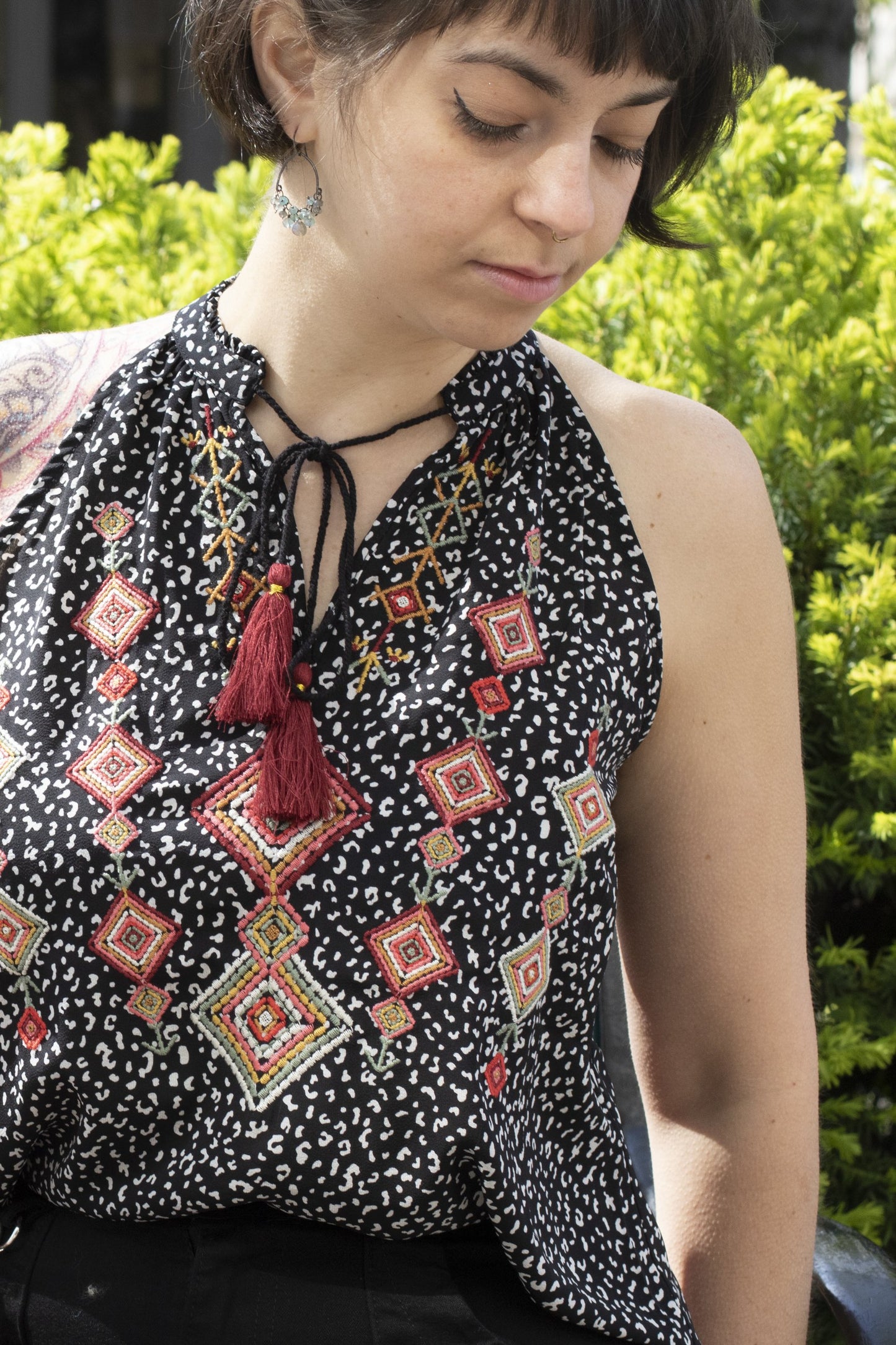Tassel Halter Top