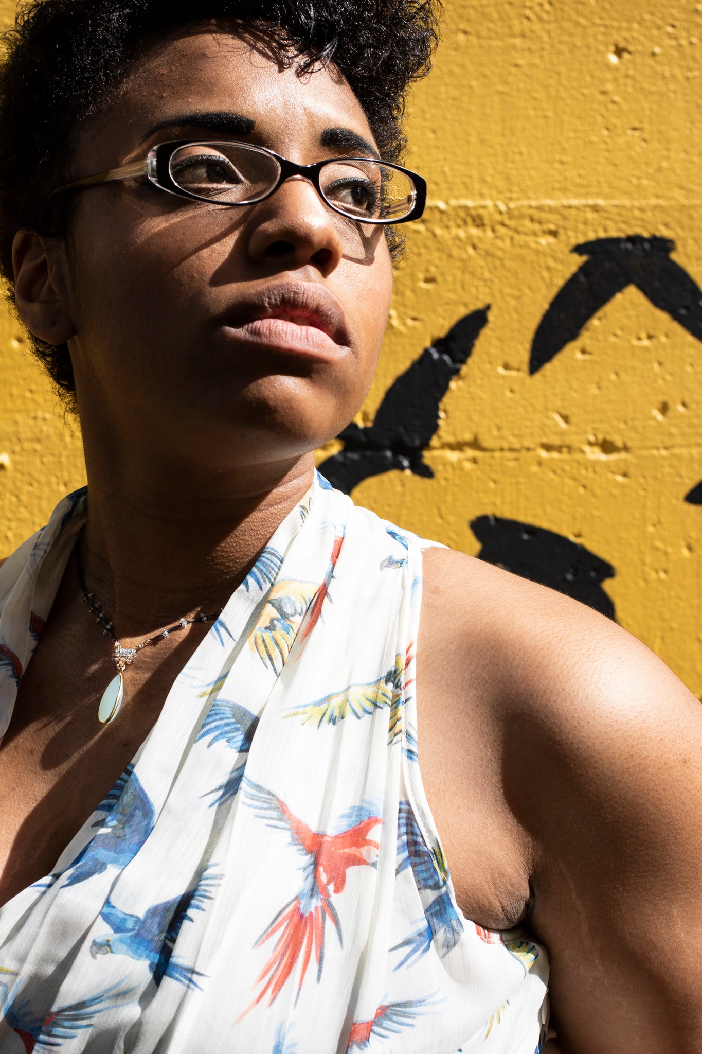 Triangle Bead Drop Neck