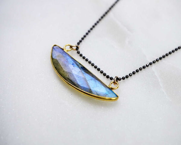 Gold Bezel Crescent Lab