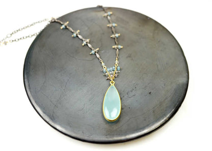 Triangle Bead Drop Neck